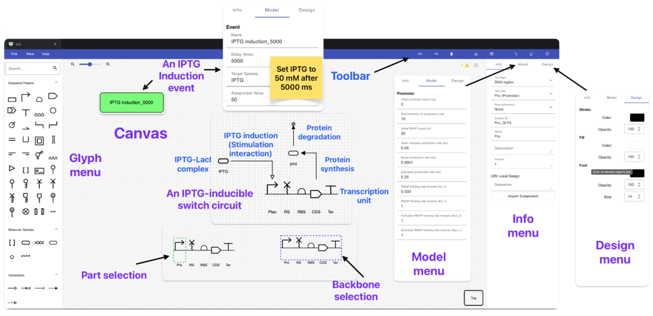 SBOLCanvas UI overview