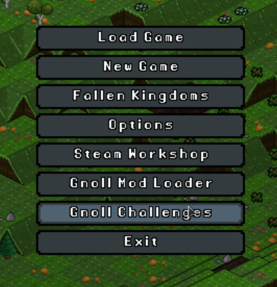 Ingame Gnoll Menu