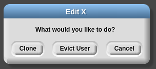 Evict User Dialog