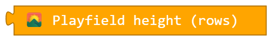 Playfield height (rows)