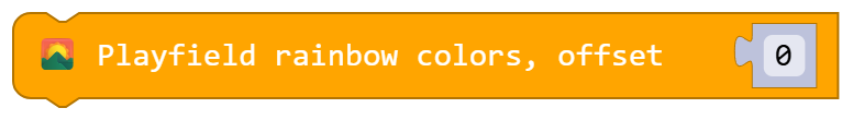 Playfield rainbow colors, offset 0