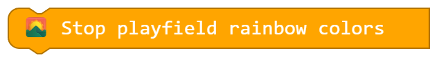 Stop playfield rainbow colors