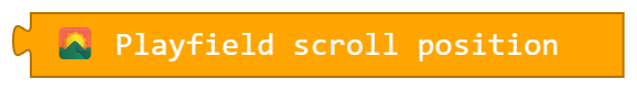 Playfield scroll position