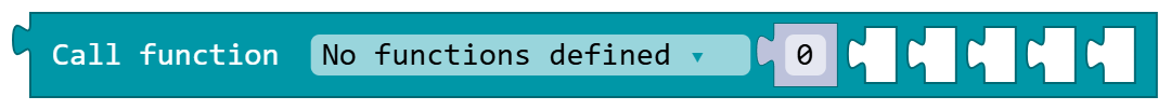 Call function No functions defined 0 ? ? ? ? ?