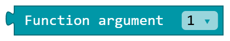 Function argument 1