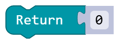 Return 0