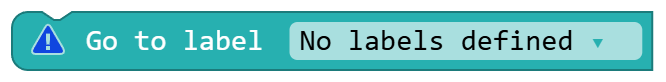 Go to label No labels defined