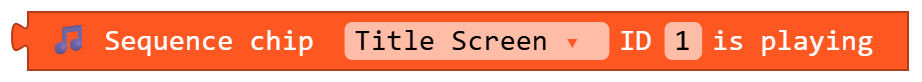 Sequence chip Title Screen ID 1 is playing