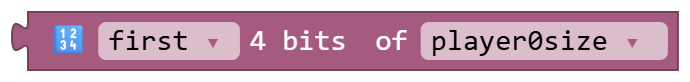 first 4 bits of player0size