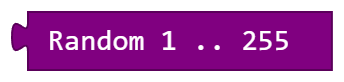 Random 1 .. 255