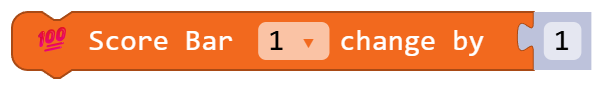 Score Bar 1 change by 1