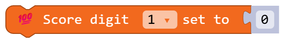 Score digit 1 set to 0