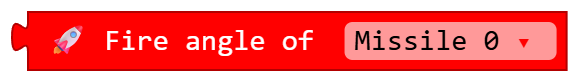 Fire angle of Missile 0