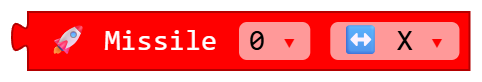 Missile 0 ↔ X
