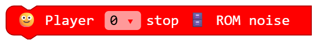 Player 0 stop ROM noise