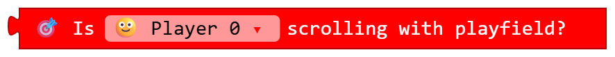 Is Player 0 scrolling with playfield?