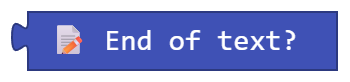 End of text?
