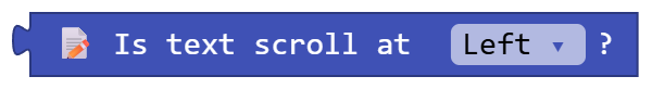 Is text scroll at Left ?