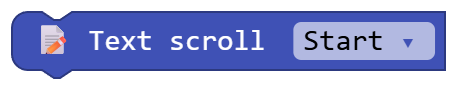 Text scroll Start