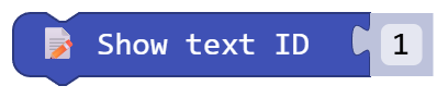 Show text ID 1