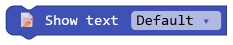 Show text Default