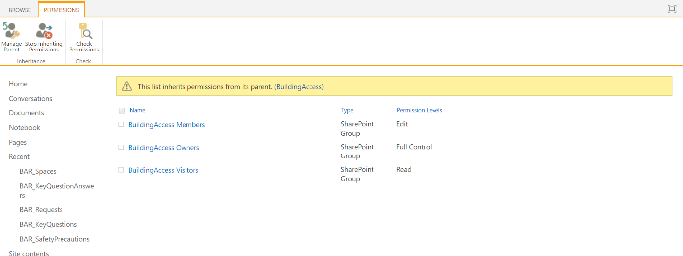 Configure SharePoint List