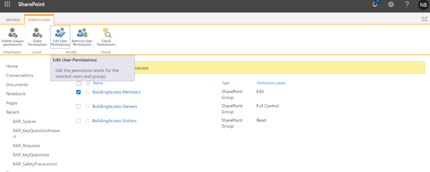 Configure SharePoint List