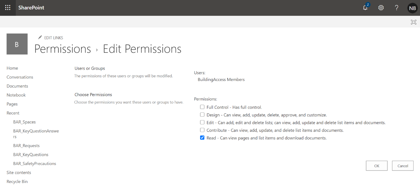 Configure SharePoint List