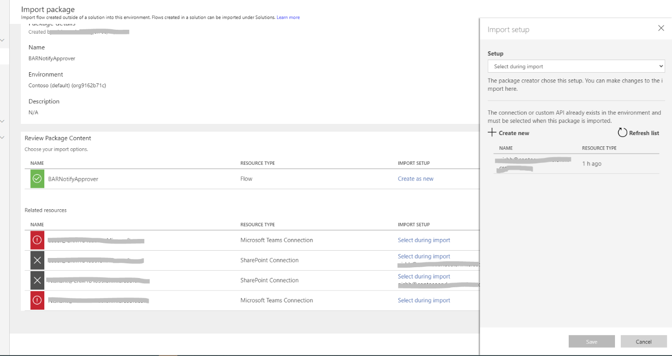 Import BARNotifyApprover Power Automate