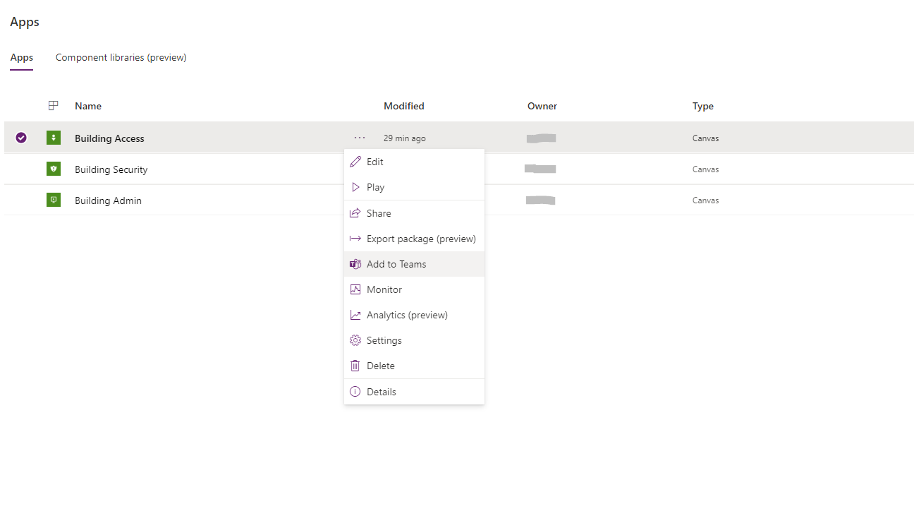 Edit BARCalendarReservation Power Automate