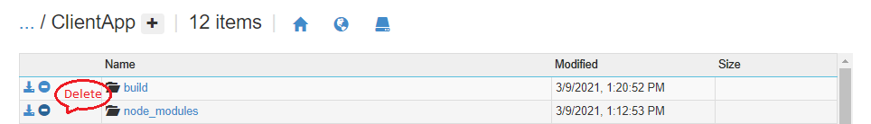  Delete node modules