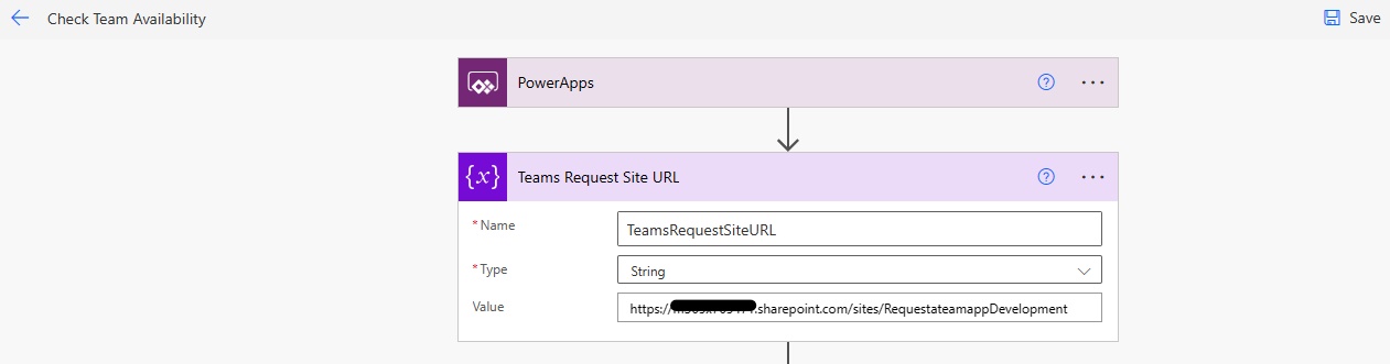 Edit CheckTeamAvailability Flow