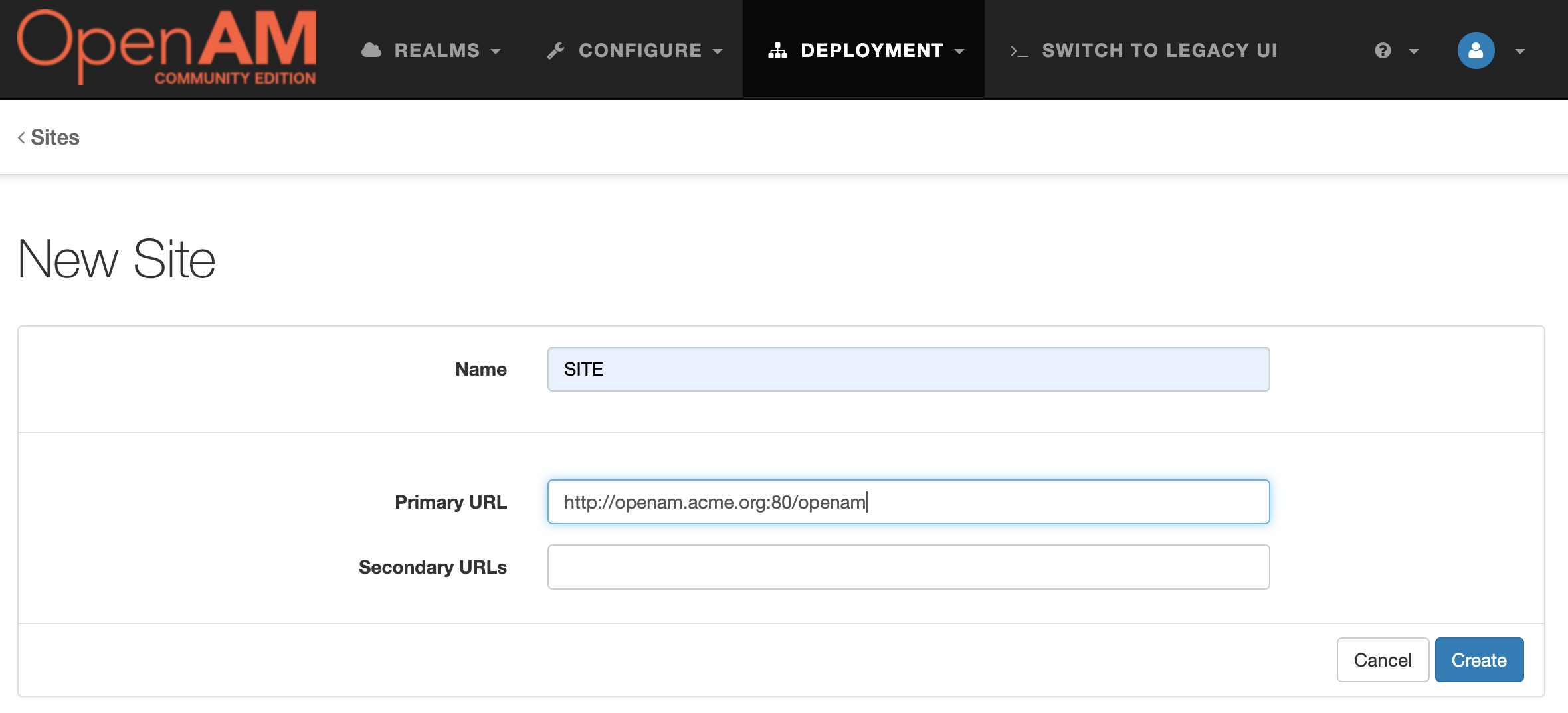 OpenAM Add Cookie Domain