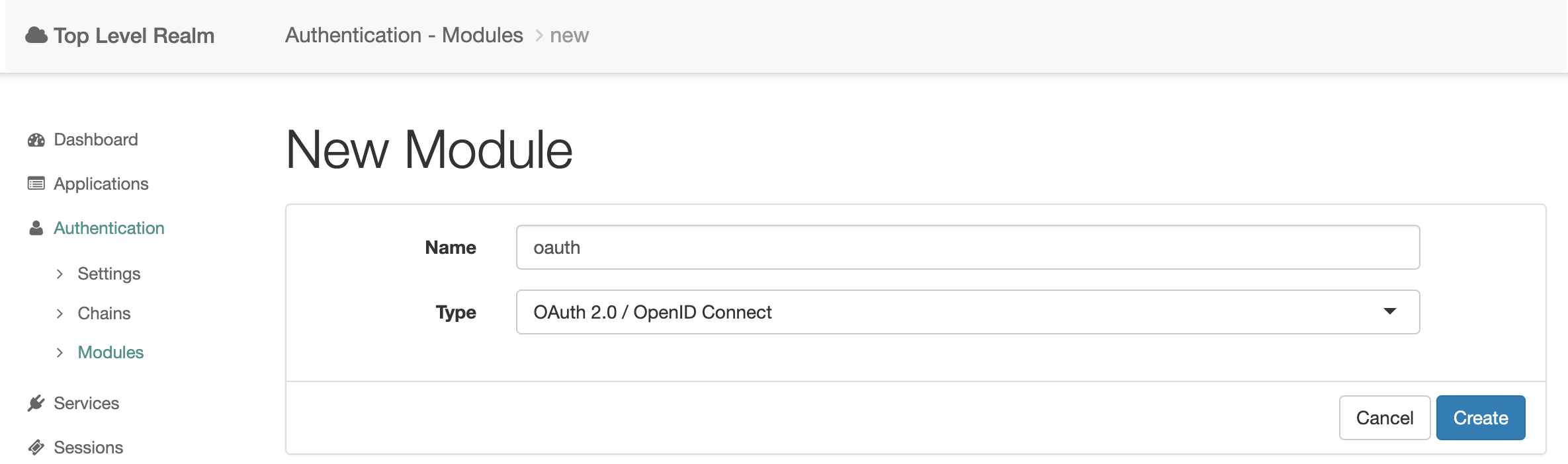 OpenAM new module