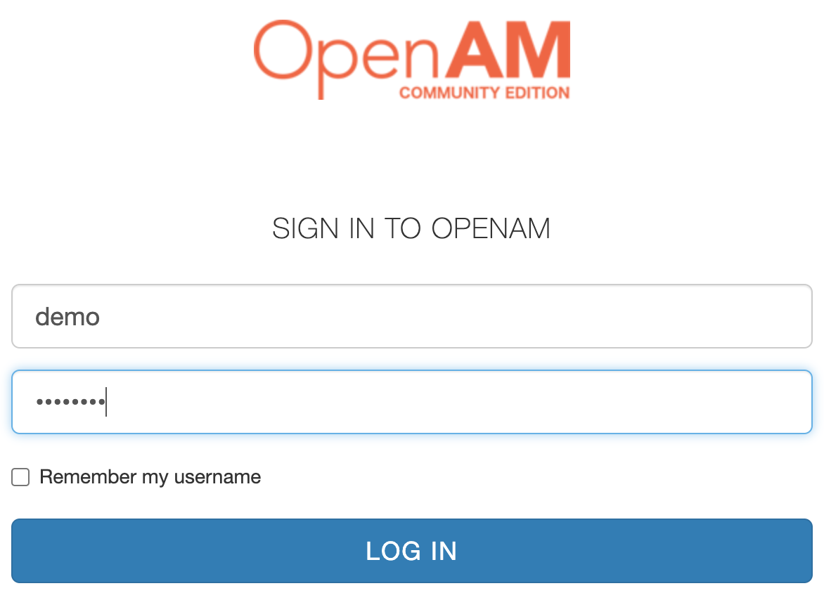 OpenAM Login