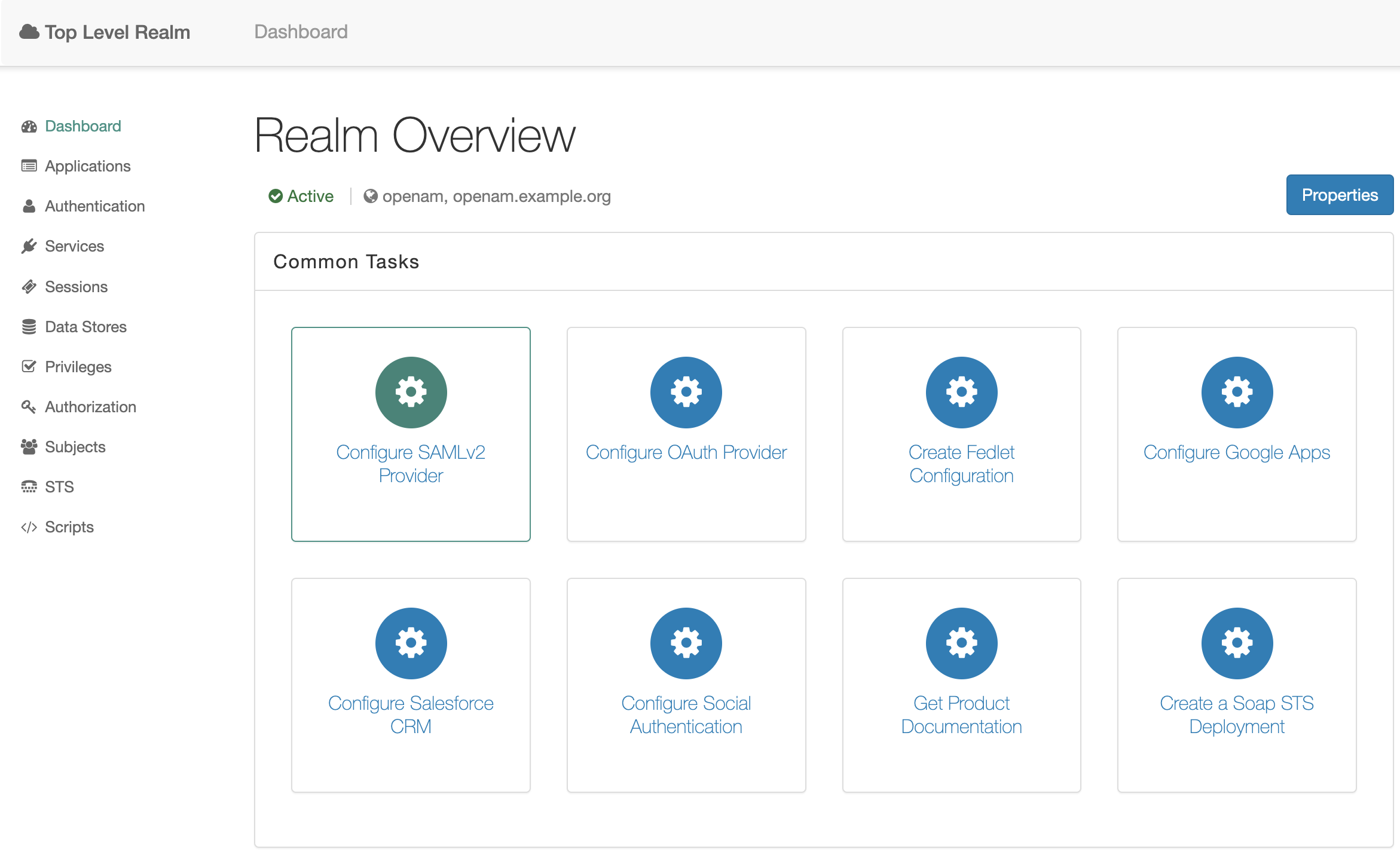 OpenAM Configure SAMLv2 Provider