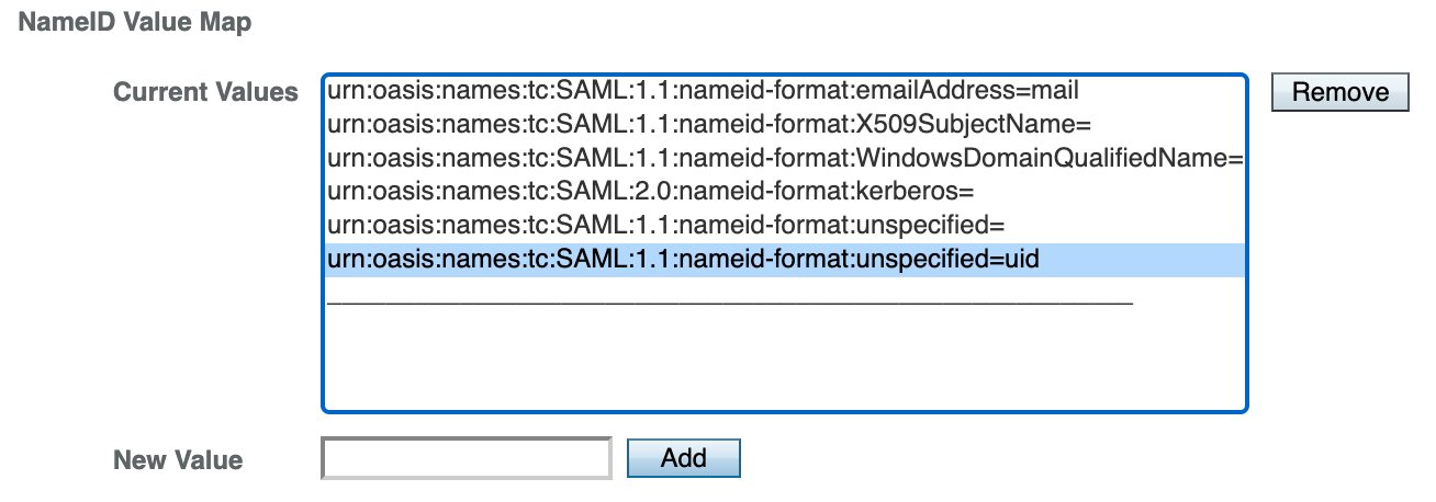 OpenAM SAML NameID Value Map