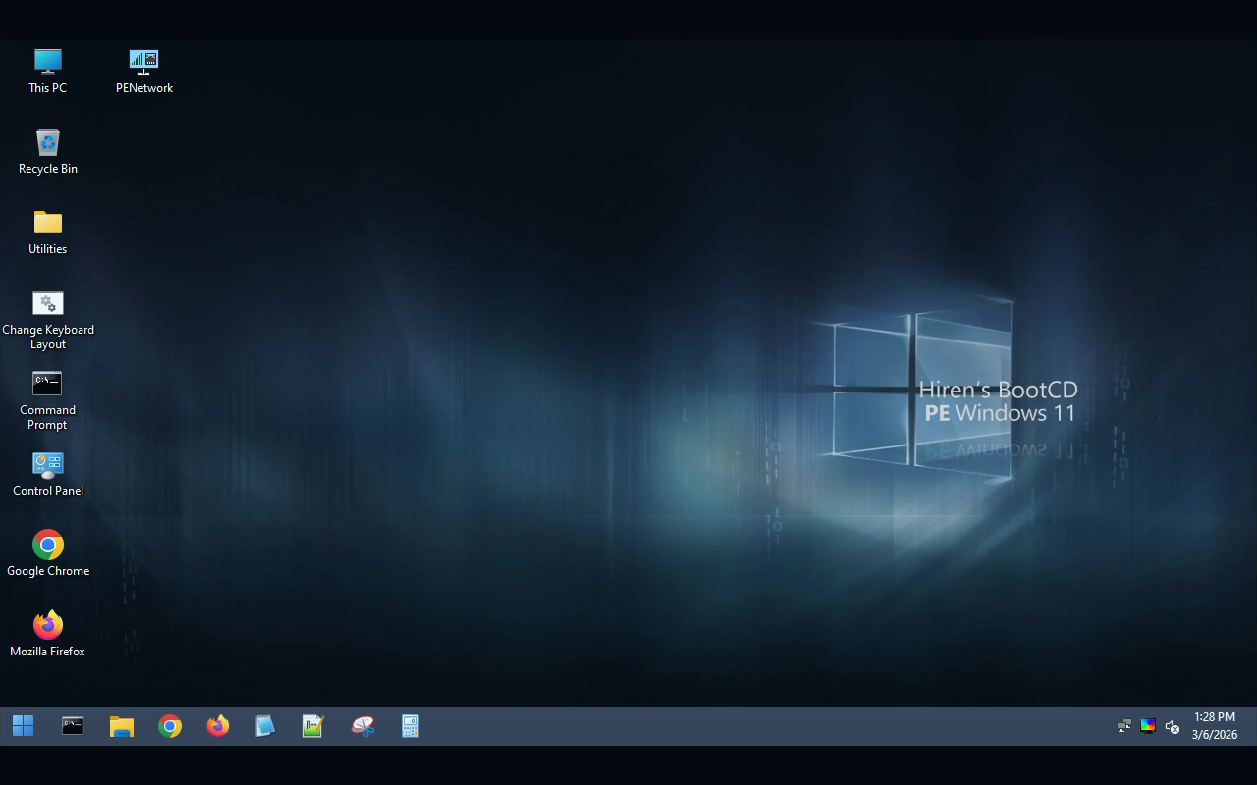 Windows PE Screenshot