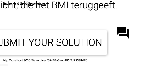 User feedback on exercise