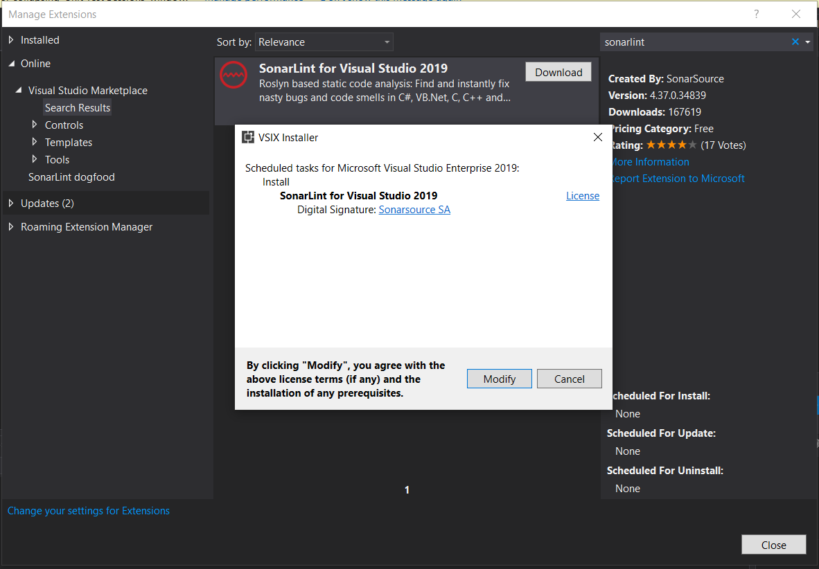 SonarLint for Visual Studio 2019 - Visual Studio Marketplace