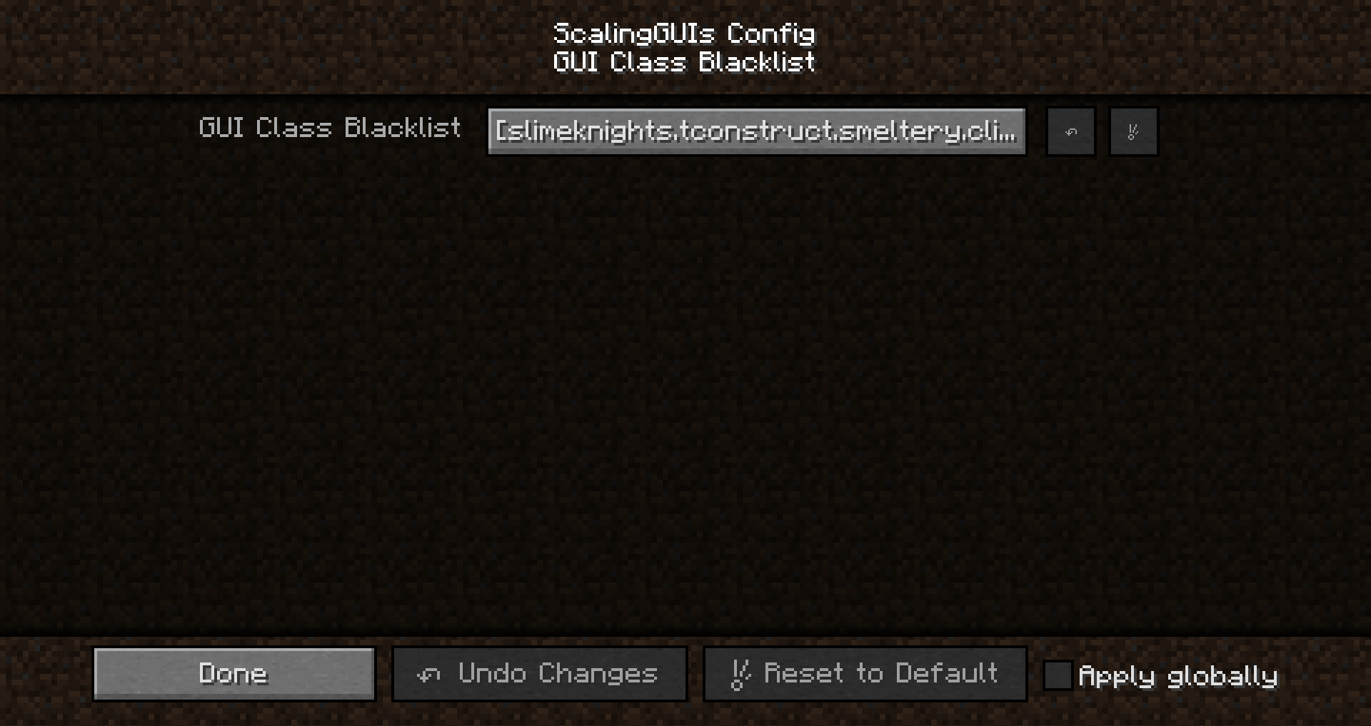 GUI Class Blacklist menu