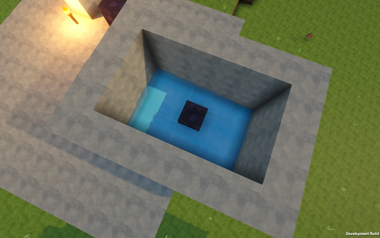 Flowing water converts the contacted source into Lava Rock
