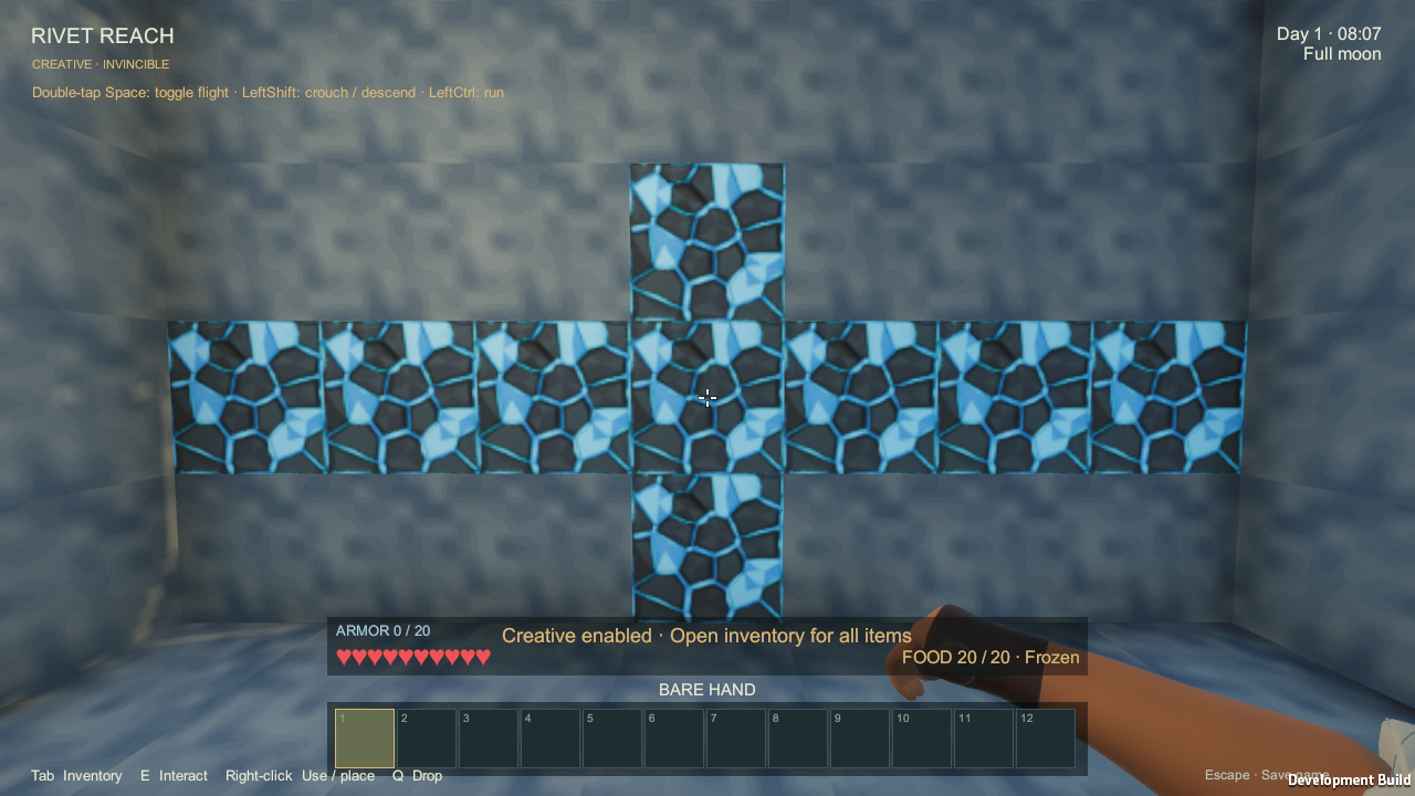 Azure ore seams in a natural underground deposit