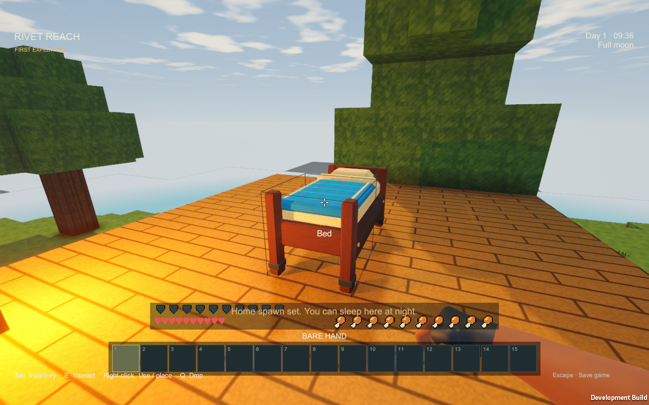 Daytime bed use confirms the home spawn