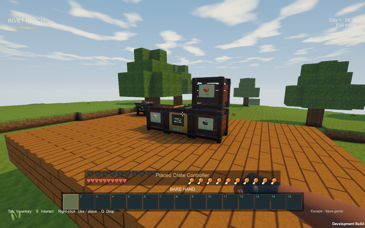 A connected crate warehouse