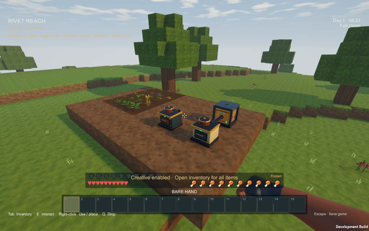 Basic and electric cookers operating in the game