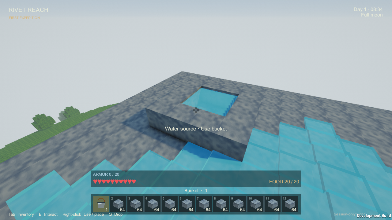 Actual in-game renewable water pool