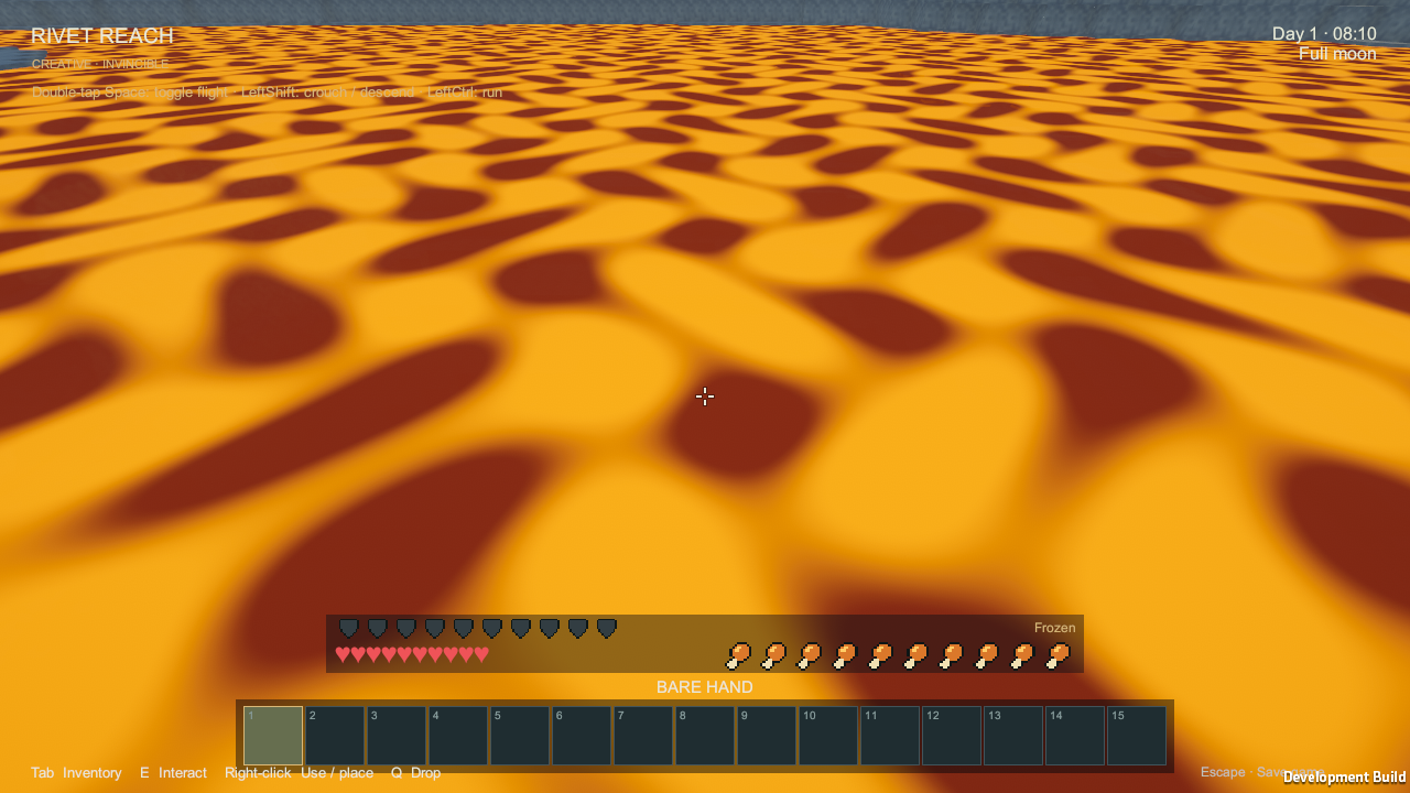 A naturally generated near-bedrock lava lake