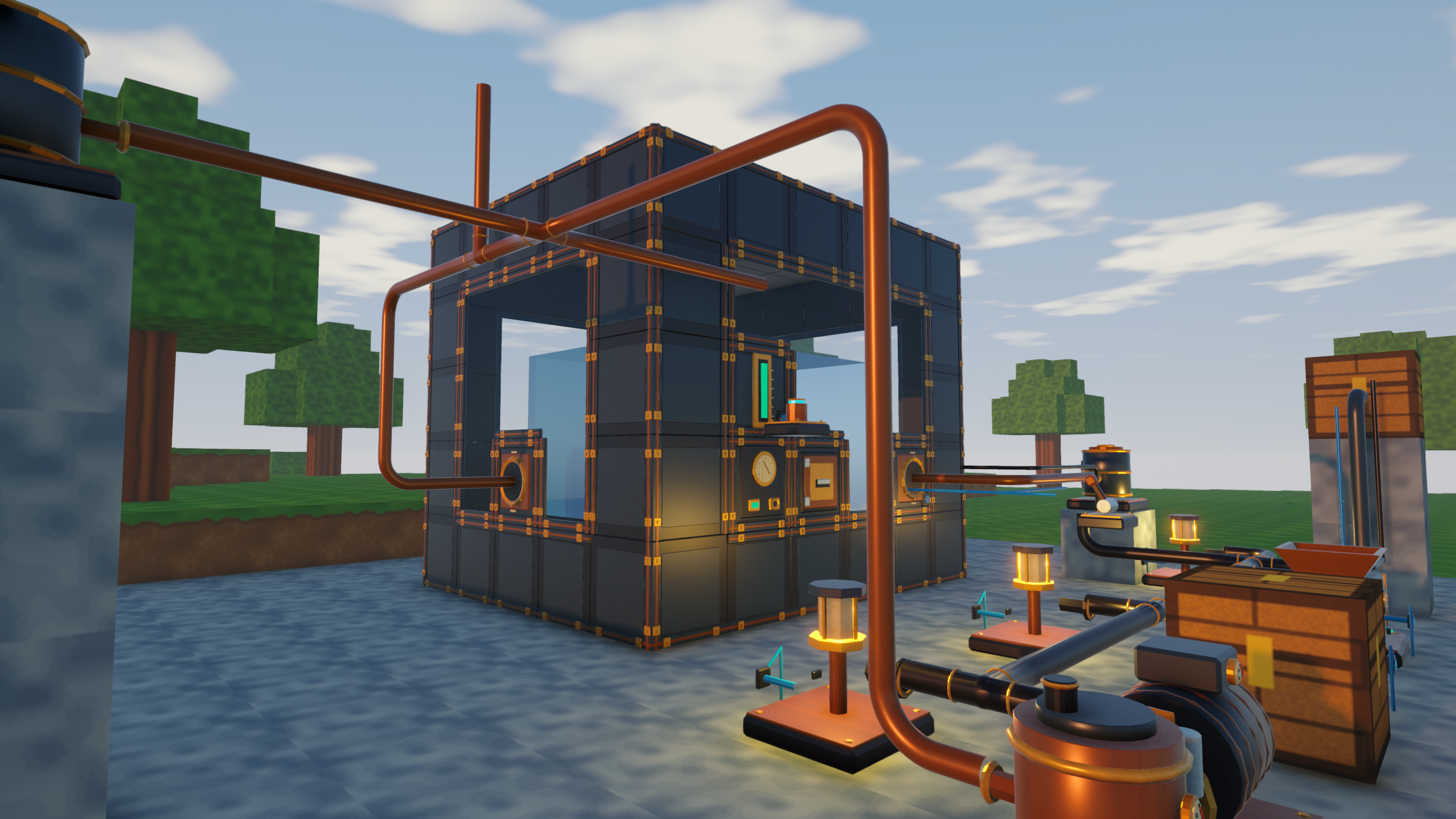 Actual in-game multiblock tank