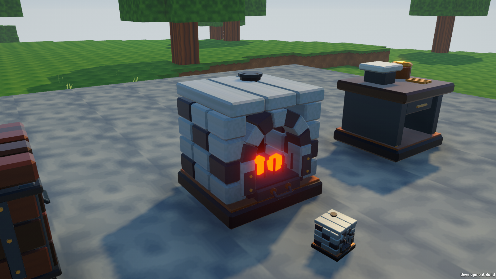Placed furnace in the game